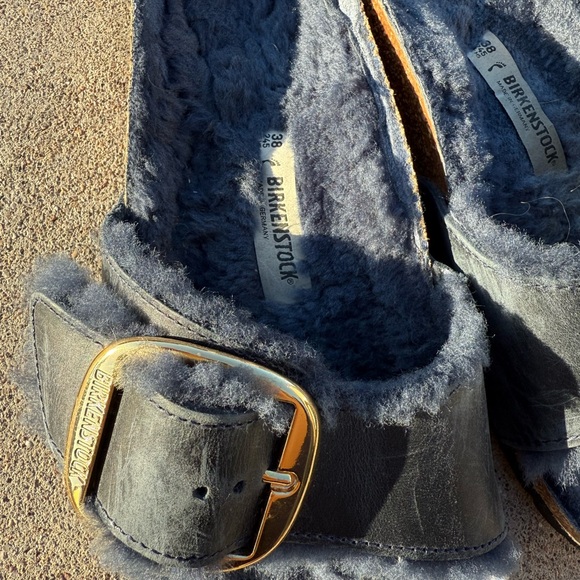 Birkenstock Big Buckle Madrid Sandals Shearling - Picture 15 of 15
